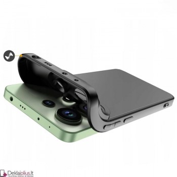 Silikoninis ploniausias dėklas - su kameros apsauga - juodas (Xiaomi Redmi Note 13 Pro 4G/Poco M6 Pro 4G)